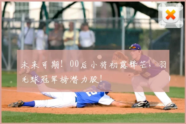 未来可期!00后小将初露锋芒,羽毛球冠军榜潜力股!